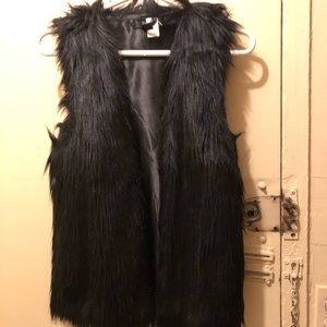 Faux fur vest
